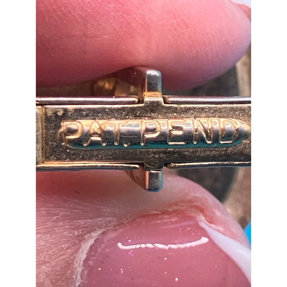 Men's Cufflinks OS Gold Red Convertible Sports Car Enamel Vintage